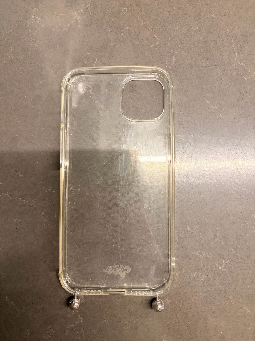Ossa Clear Protective Phone Case with Built-In Metal Ball Stand - Transparent - Picture 4 of 4